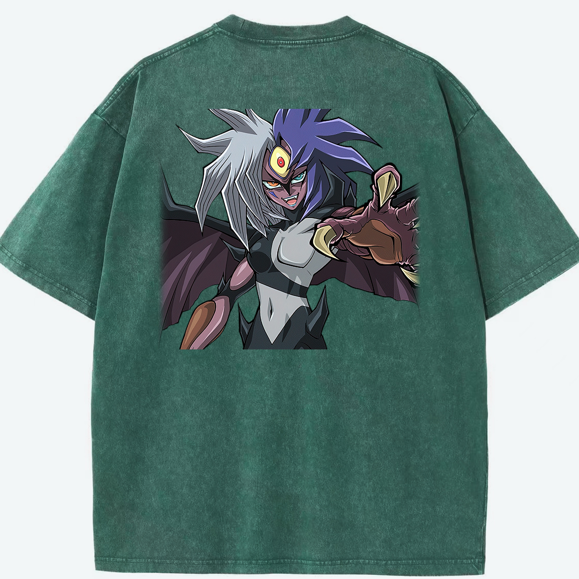 （画像用） 遊☆戯☆王 Yu-Gi-Oh! 綿100% ヴィンテージ風 半袖Tシャツ（背面プリント）